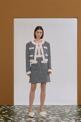 Colored tweed jacket 