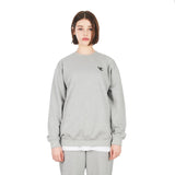 3D Monogram Black Embroidery Sweatshirt Gray