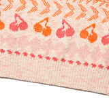 チェリーパターンニットベスト/ CHERRY PATTERN KNIT VEST [PINK]