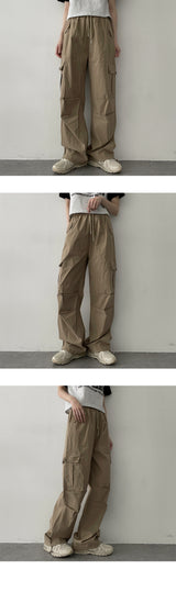 ゴージャスニーピンタックプリーツカーゴワイドパンツ / Gorgeous knee pin tuck pleats Cargo wide pants