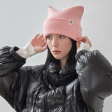 VA Label Square Beanie / Pink