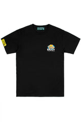 ハンバーガーTシャツ/[ENJOY YOUR MEAL] HAMBURGER 1/2 T-SHIRT_BLACK