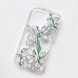 デルフィニウム iPhoneケース/White Delphinium (iPhone) Jelly Case