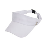 Stud logo over fit sun-visor cap WHITE