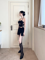 961. スリットホールバックレストップ / 961. Slit hole backless top (3color)