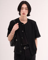 オーディンツイードダメージカーディガン/[MADE] Odin Tweed Damage Cardigan (2 color)