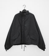 ウールショートパッデッドジャンパー/Wool short padded jumper (2color)