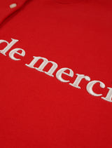 Women's Crop Classic Logo Embo Embroidery HeavyTerry HenryNeck Red(FCD3TS708W)