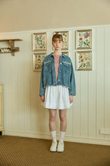 ROSETTE DENIM JACKET