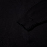 スティックボタンルーズフィットニット / stick button loose fit knit black