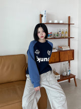 Football Color Matching Sweatshirt (2color)