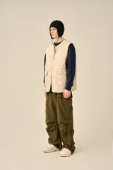 LIGHTWEIGHT QUILTED JUMPER - IVORY
