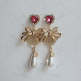 リボンパーティーピアス / Ribbon Party Piercing - Rosepink