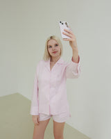 ロゴシャツ / Ontheshell Logo Shirt - Soft Pink