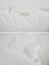 シルケットスクエア半袖Tシャツ (6color)