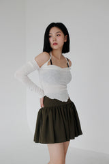 クリスオフショルダーTシャツ / Chris Off Shoulder T-shirt (4color)