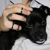 [Wearing Stray Kids] Onyx AAA Diamond Crystal Ring 4 Colors