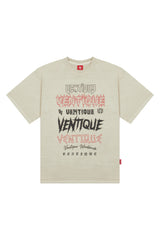 VENTIQUE ピグメントロゴ半袖Tシャツ