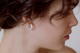 Matt Hoop One-touch Earrings