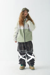 ラインブロックフーディージャケット/BSR2223FWJK029 LINE BLOCK HOODED JACKET CREAM KHAKI