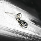 サンライトD-1シルバーイヤリング / SunlightD-1 Garnet silver earring (4593404018806)