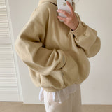 [Bellide made/fleece-lined wool] Berrygood fleece-lined wool embroidery hoodie