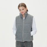 WARM PUFFER KNIT PADDING VEST_GRAY (6612844478582)