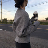 [Belied made] Monet V-neck hidden knit cardigan
