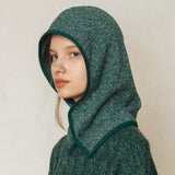フリースボタンフードウェア/FLEECE BUTTON HOODWEAR_GREEN
