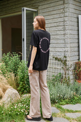 ラウンドロゴオーバーサイズTシャツ / ROUND LOGO OVERSIZED T-SHIRTS_2COLORS