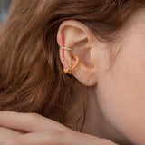 ニットクロスイヤーカフ/[2set] Knitted cross 'gold' earcuff (4colors)