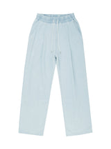 ワンタックリネンバンディングパンツ / W1015 ONE TUCK LINEN BANDING PANTS_LIGHT BLUE