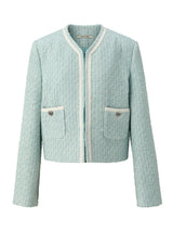 Tweed classic jacket - Mint (6682220789878)