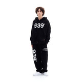 939 LOGO HOOD ZIP-UP (BLACK) (6610809454710)