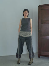 NETTING KNIT TOP [ ASH GRAY ]