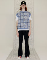 グラニースクエアオーバーサイズベスト/GRANNY SQUARE OVERSIZED VEST VERY PERI