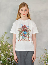 ローズガーデンTシャツ / Rose Garden T-Shirt (Ivory)