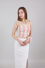 ボタンバンディングロングスカート / Button Banding Long Skirt Ivory