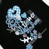フラワーシンドロームTシャツ / flower syndrome t-shirts -black