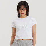 ミッドストクロップTシャツ / MIDST FACO CROP TEE WHITE