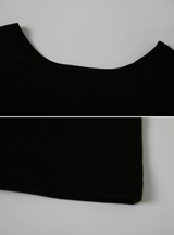 [SHOPPERMADE] スクエアクロップ半袖Tシャツ (6color)