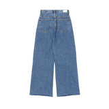 ワイドフィットスリットデニムパンツ/WIDE FIT SLIT MEDIUM BLUE DENIM PANTS [16634]