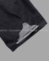 ダメージワイドパンツ / SK Damage Wide Pants (2 colors)