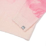 BOUQUET GIRL GRAPHIC V-NECK LOOSE FIT KNIT [PINK]