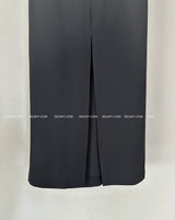 mega deep slit maxi long skirt