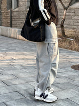 スルイカーゴポケットスウェットパンツ / Slui Cargo Pocket Sweat Pants (2 colors)