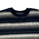 uring stripe angora round knit