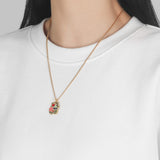 DOODLE NEC SILVER925(18K GOLD PLATED)