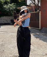 (UNISEX) ストリートカーゴワイドパンツ