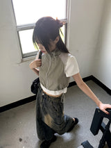 Tabe shirring vest vest set-up
